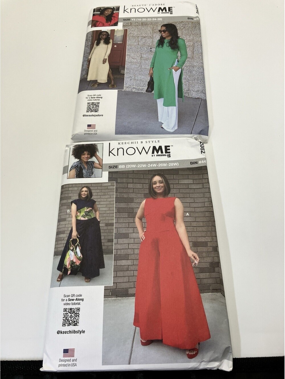 Know Me Sewing Patterns For Women Lot Of 2 ME2046 & ME2082